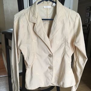 Whitewash corduroy jacket, size M